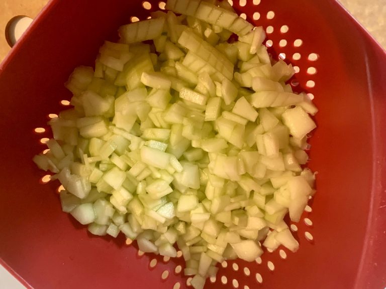 Salt cucumber and strain