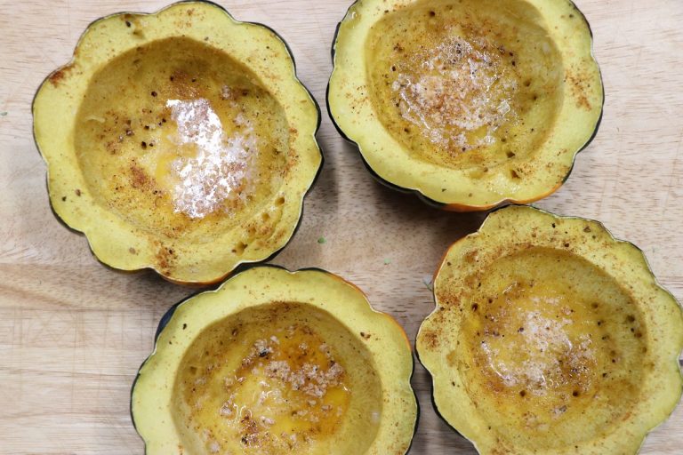Cook acorn squash until fork tender