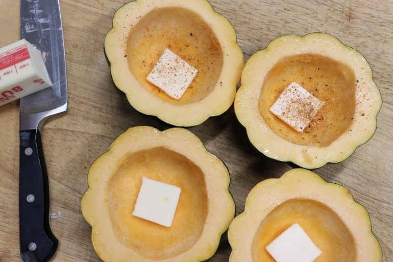 Put butter into each half and season with Wonder Bird seasoning