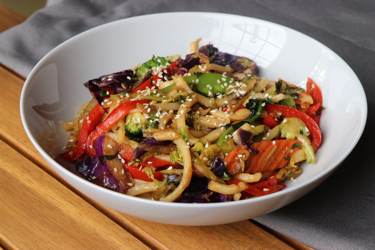 Cook until vegetables are crisp tender and noodles are heated through