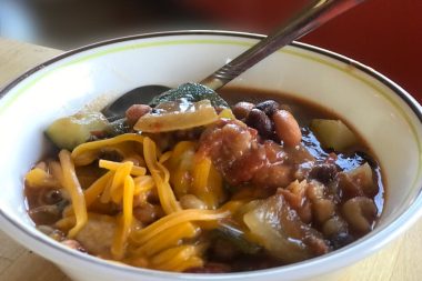 Best vegetarian chili on the planet - recipe feature image