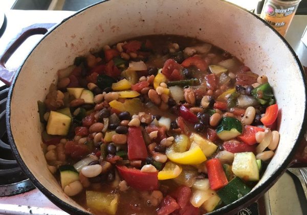 Let chili simmer for 45 minutes.