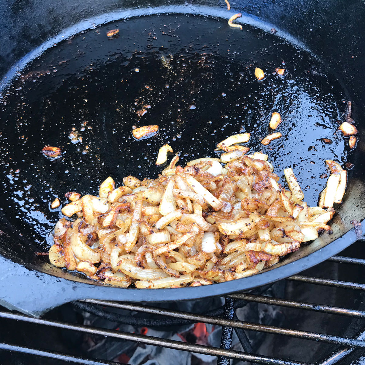 Cook onions gently until golden brown and caramelized