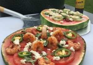 Jamaican Firewalk Watermelon Pizza