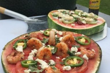 Jamaican Firewalk Watermelon Pizza