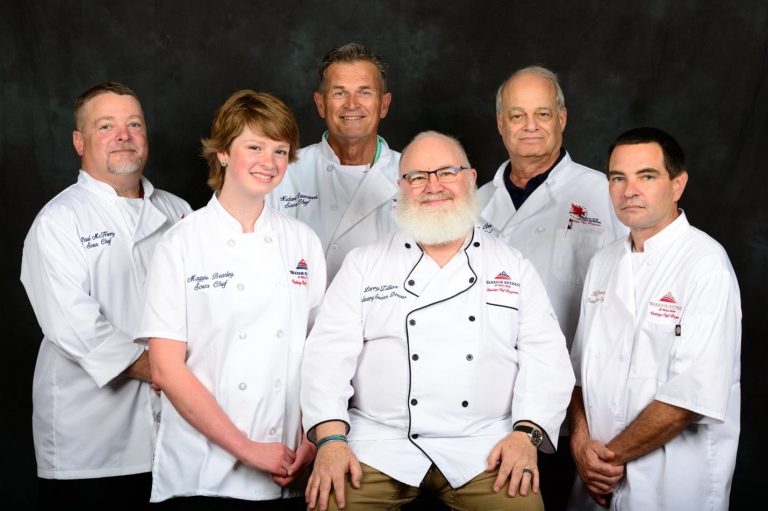 Larry Zilliox and guest chefs at the Warrior Retreat at Bull Run