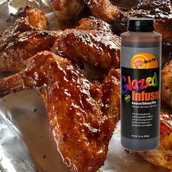 Glazed & Infused sauce adds a luscious shine to chicken wings