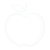Apple icon in white