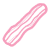 Bacon icon in pink