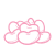 Beans icon in pink