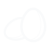 Eggs icon in white