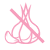 No garlic icon in pink