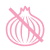No onion icon in pink