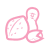 Nuts icon in pink