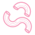 Pasta icon in pink
