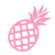 Pineapple icon in pink