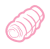 Pork loin icon in pink