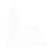 Pulled pork icon in white