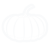 Pumpkin icon in white