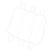 Ribs icon in white