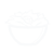 Salad icon in white