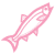 Salmon icon in pink