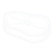 Steak icon in white