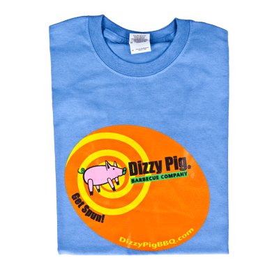 Dizzy Pig tee shirt, iris color