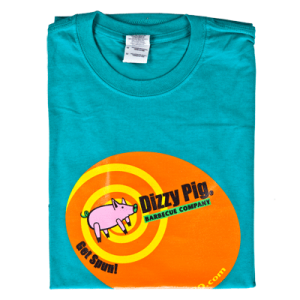Dizzy Pig tee shirt, lime color