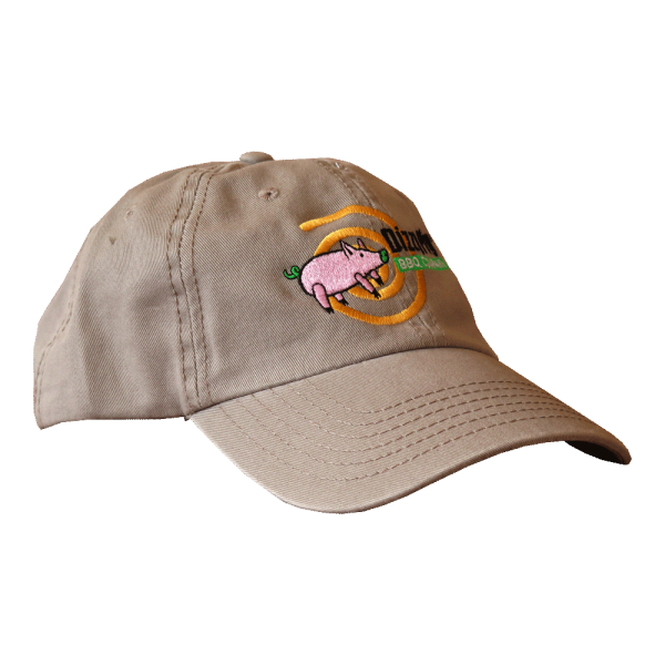 Hat embroidered with Dizzy Pig logo, khaki color