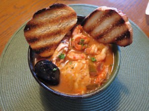 Serve in a big bowl with your grilled bread and enjoy!