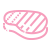 Pink beef icon