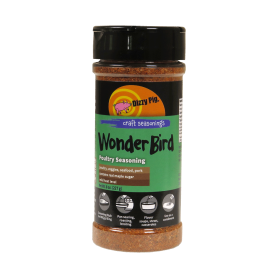 8oz bottle of Wonder Bird poultry seasoning